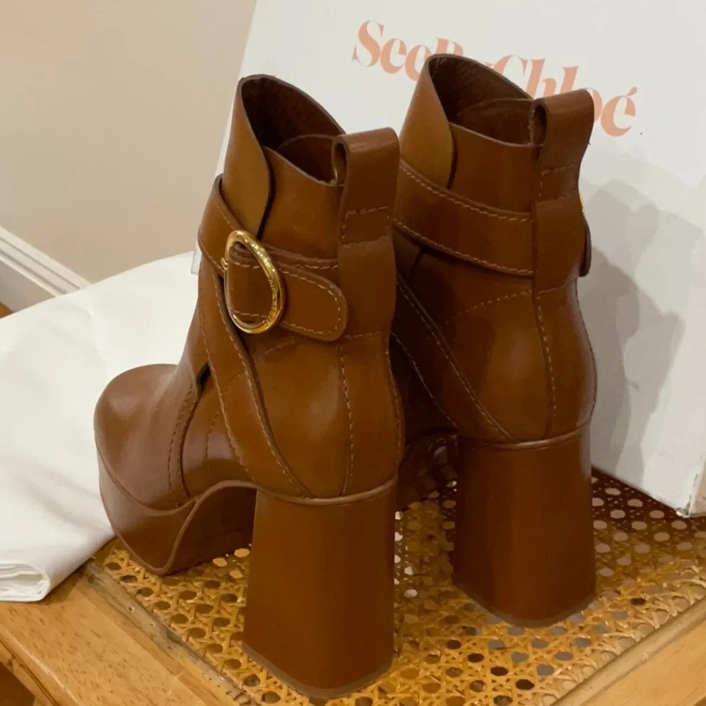 See By Chloe Lyna Boot Tan Size US 5 EU 35 - Picture 8 of 12